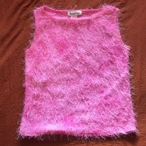 Fuzzy lil’ Pink Tank!